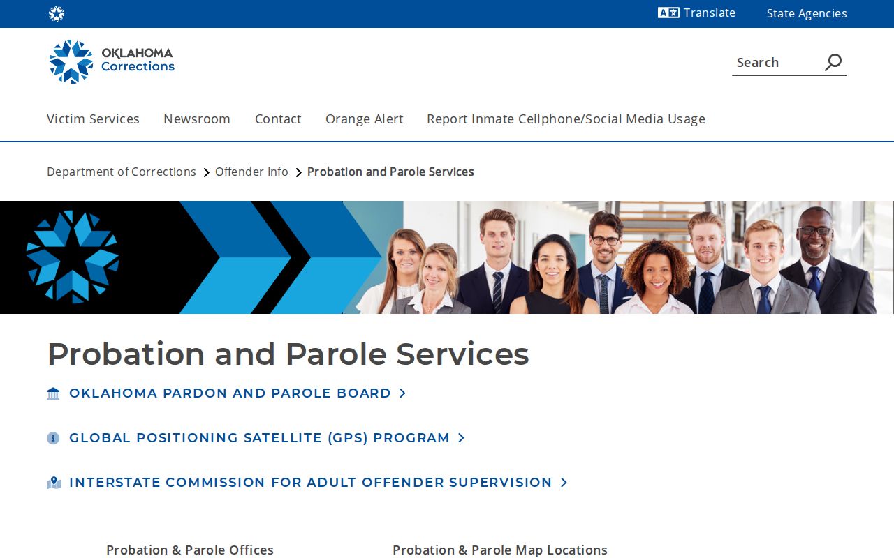 Pontotoc County parole and probation office directory from ODOC