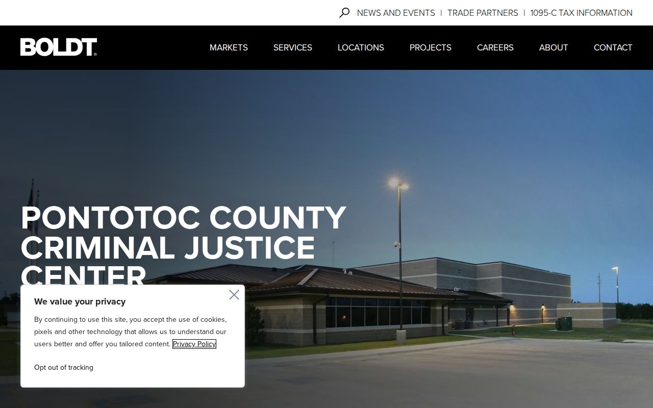 Pontotoc County Justice Center release facility design and history